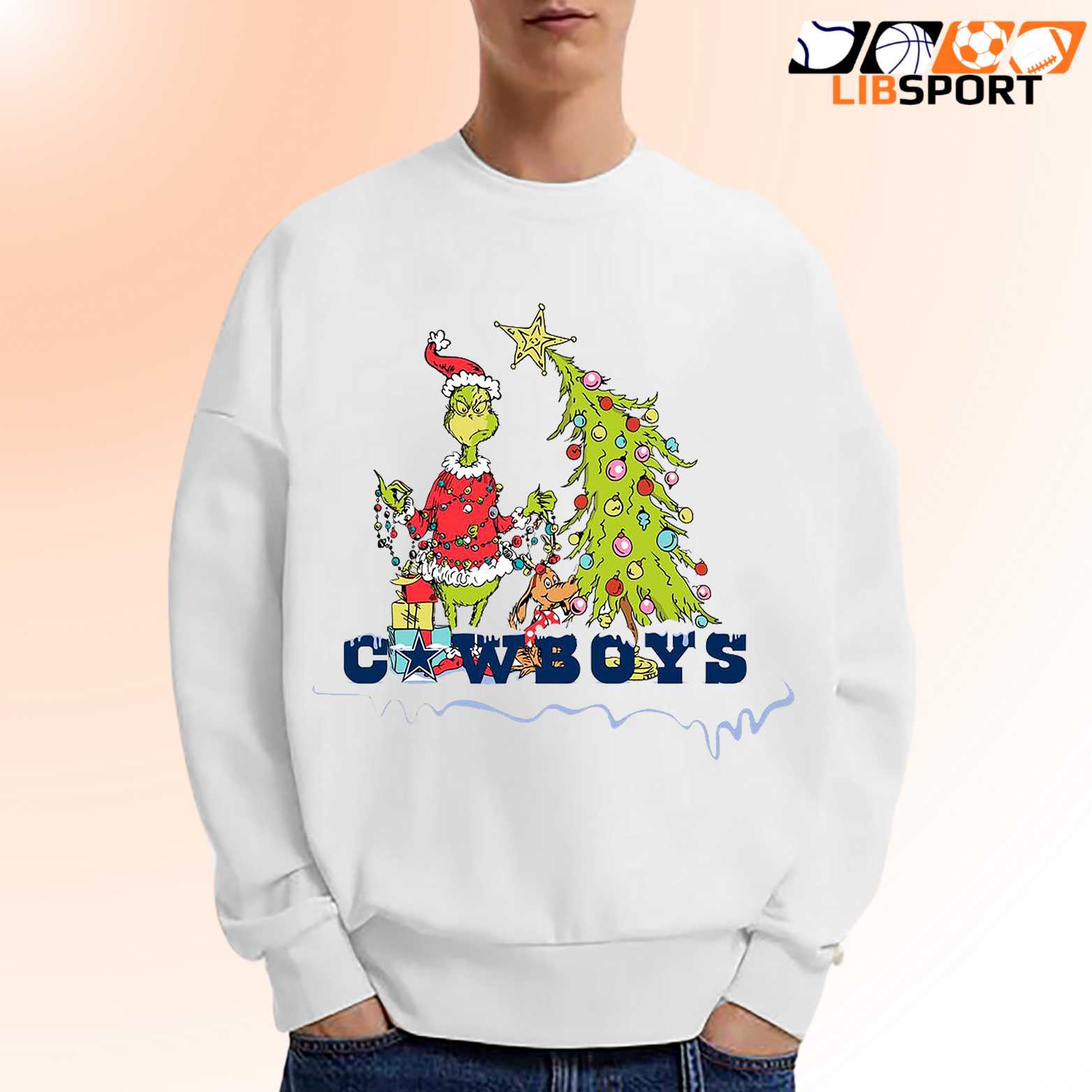 Grinch And Max Dallas Cowboys Christmas Tree T Shirt, Funny Holiday Unisex Tee